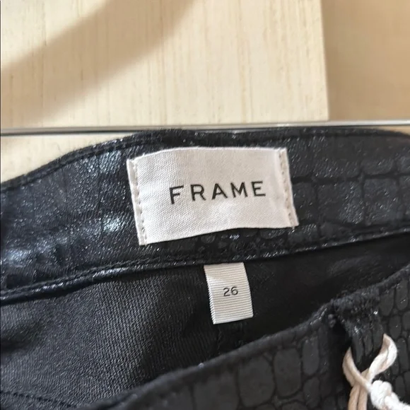 Frame Denim Black Skinny Jeans - Picture 3 of 6